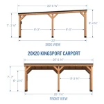 backyarddiscovery kingsport cedar wood carport