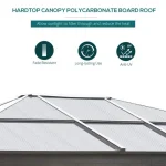 outsunny 12x10 aluminum gazebo