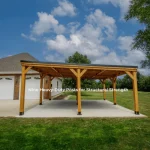 backyarddiscovery kingsport cedar wood carport