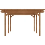 outsunny 12x20 wood pergola