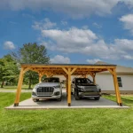 backyarddiscovery kingsport cedar wood carport