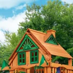 gorilla mountaineer treehouse wooden swing set