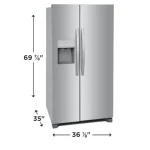 frigidaire 256 side by side refrigerator