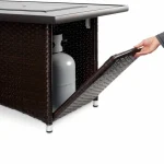 outdoorrooms linear propane fire pit
