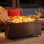 outdoorrooms linear propane fire pit