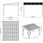 sojag portland 10x12 wall gazebo