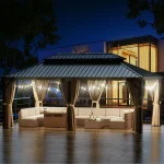 outsunny 12x20 gazebo
