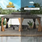 outsunny 12x20 gazebo