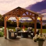 backyarddiscovery brookdale 12x10 wooden gazebo