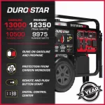 Generac 13000w dual fuel generator
