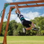 backyarddiscovery skyfort ii playground swing set